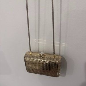 Sondra Roberts rhinestone box clutch with optional strap